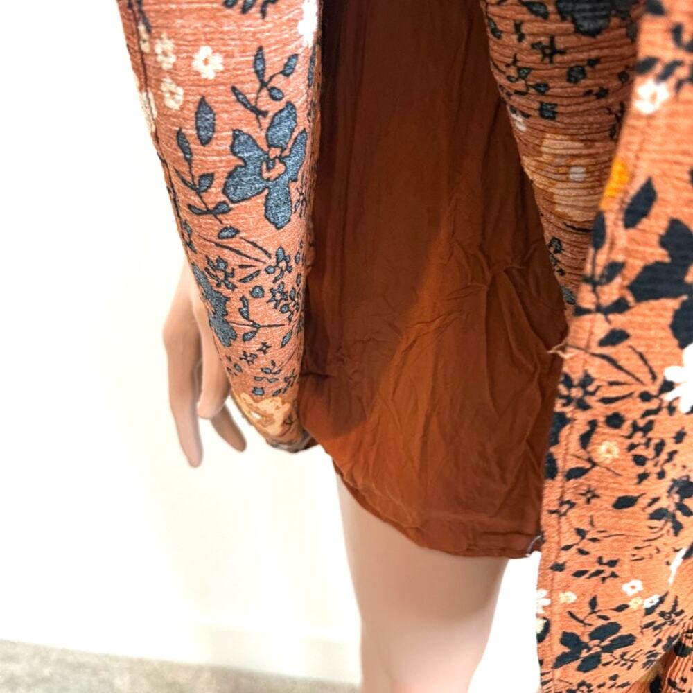 Free People Revolve Kaley 6 tie back textured mini sun dress D3 3516 - Picture 5 of 9